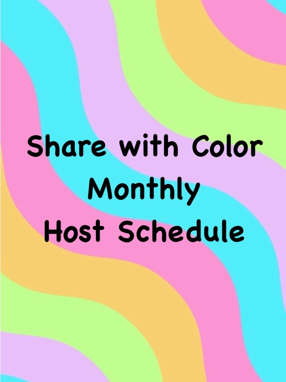 🌈SEPTEMBER Host Schedule